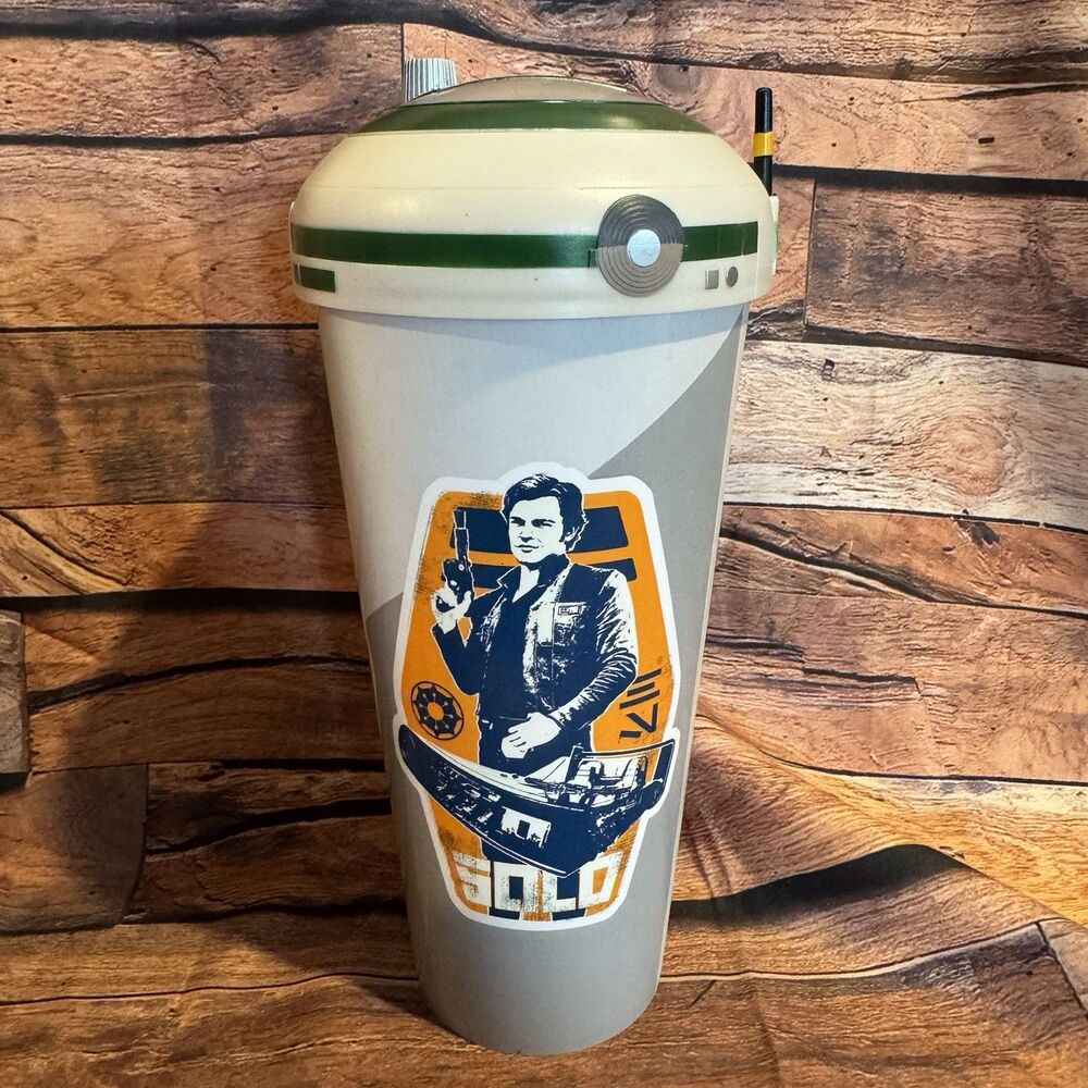 Star Wars Solo Movie Theater Cup Millennium Falcon Lid Han Lando Range Trooper